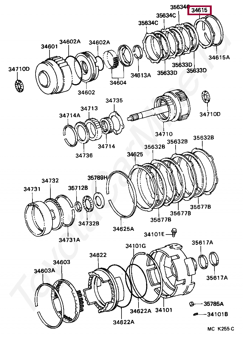 FLANGE, REAR CLUTCH FLANGE, REAR CLUTCH 3567560050