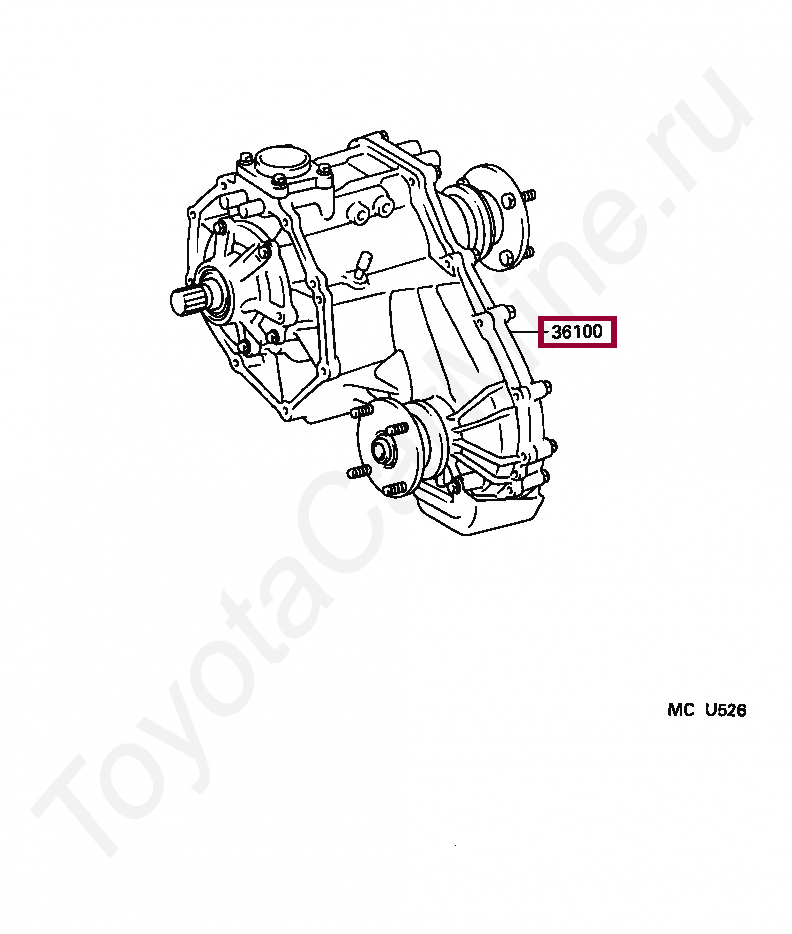 Запчасти Тойота: TRANSFER ASSY (3611035142)
