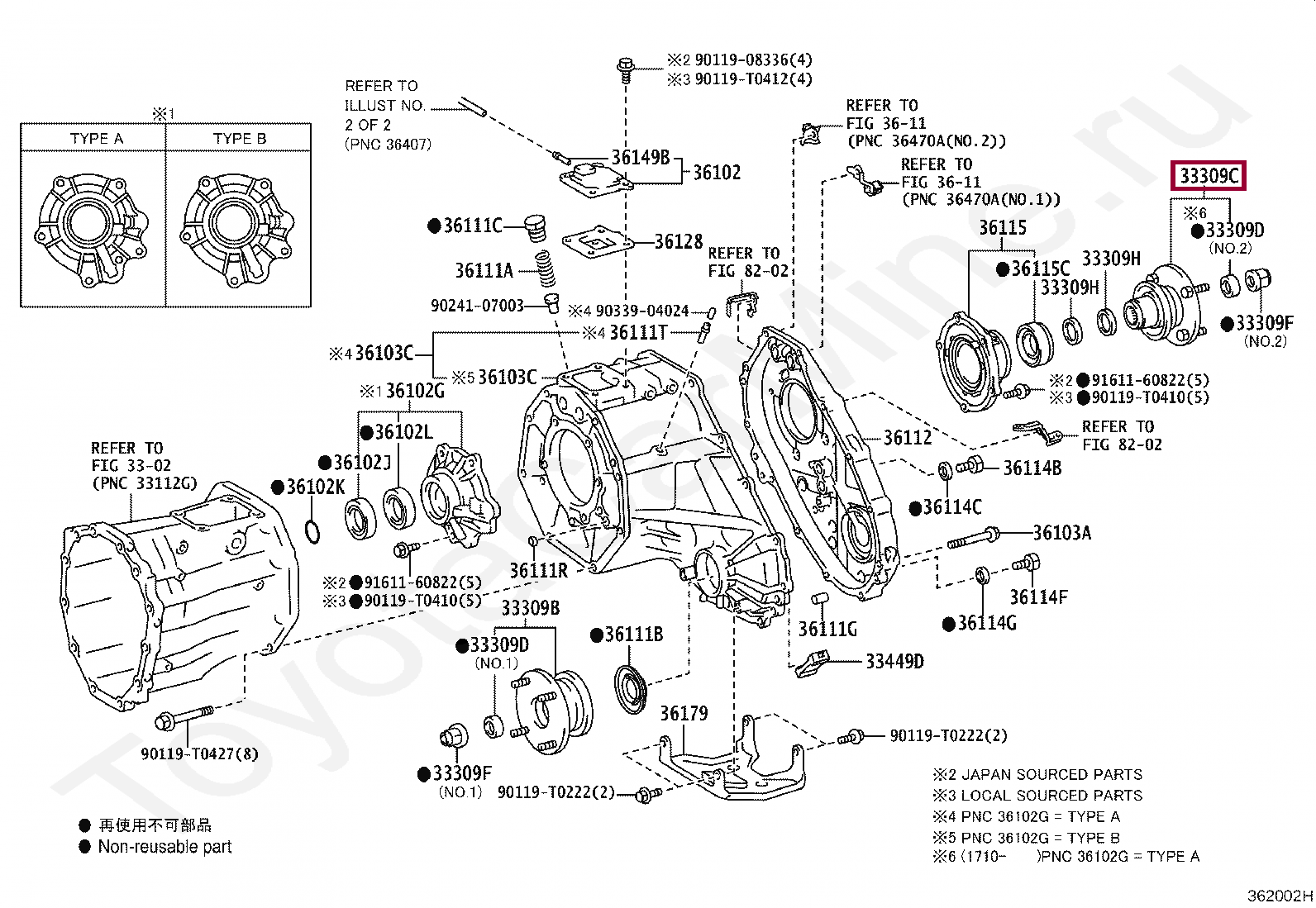 Запчасти Тойота: FLANGE SUB-ASSY, OUTPUT SHAFT COMPANION (362040K010)