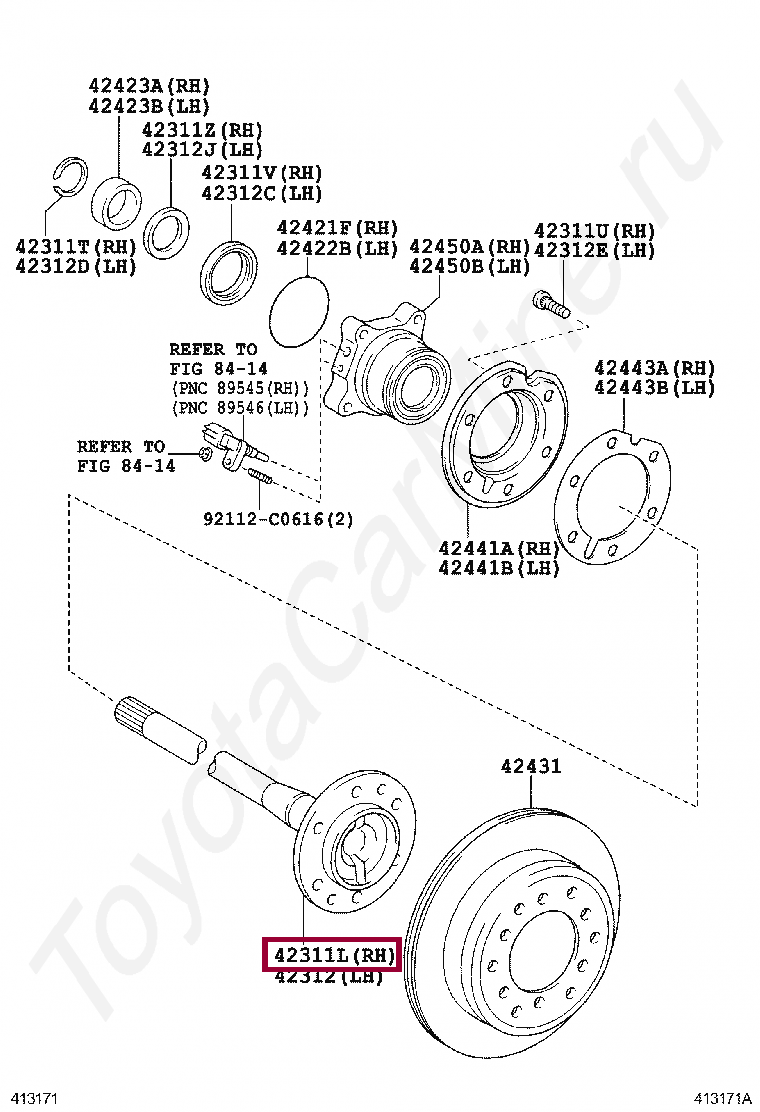 SHAFT, REAR AXLE, LH SHAFT, REAR AXLE, LH 4231160242