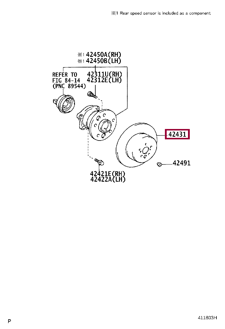 Диск тормозной задний Диск тормозной задний 424310E011