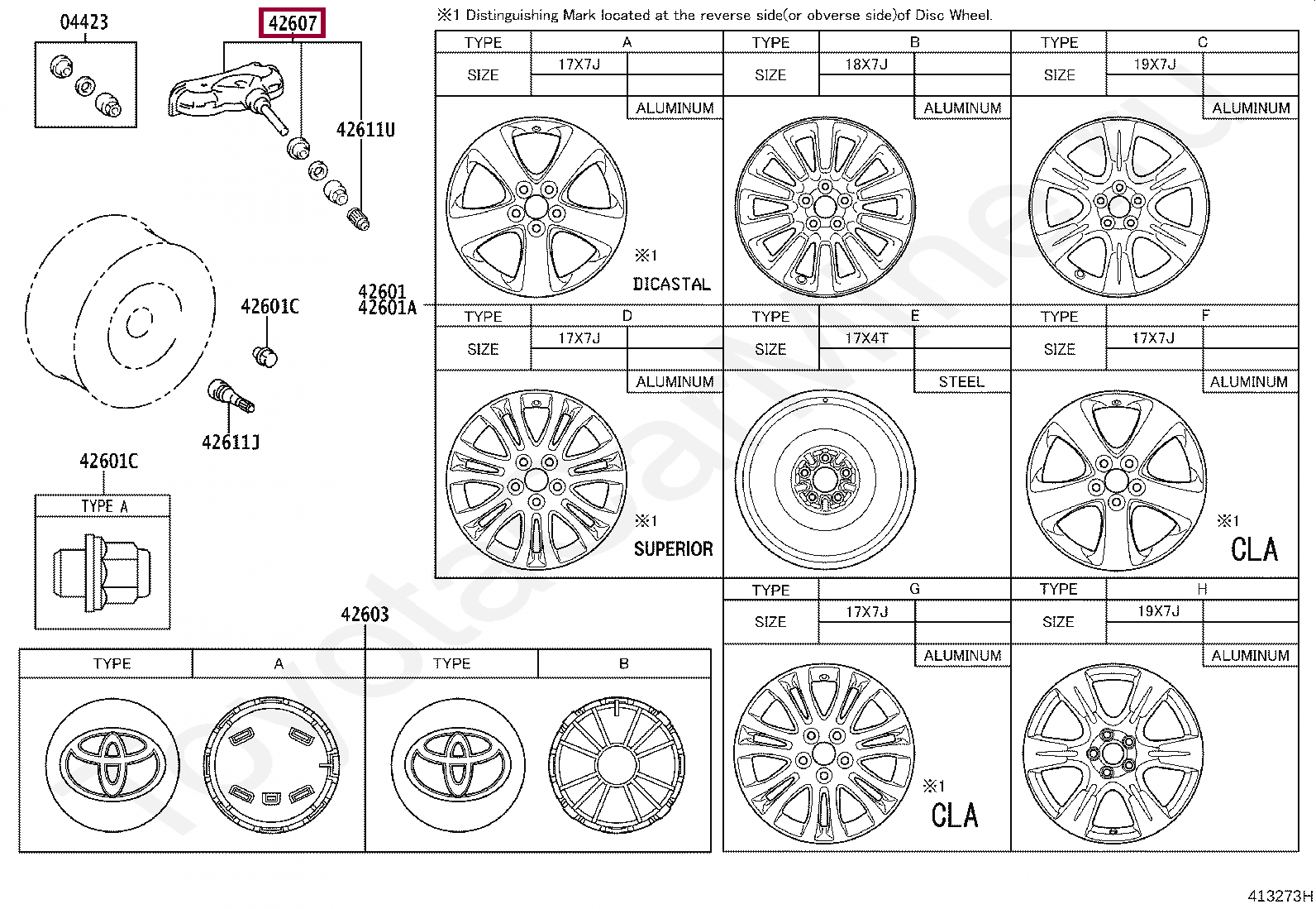 Датчик давления шин Датчик давления шин 4260708010