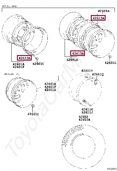 RING, DISC WHEEL SIDE RING, DISC WHEEL SIDE 4261336140
