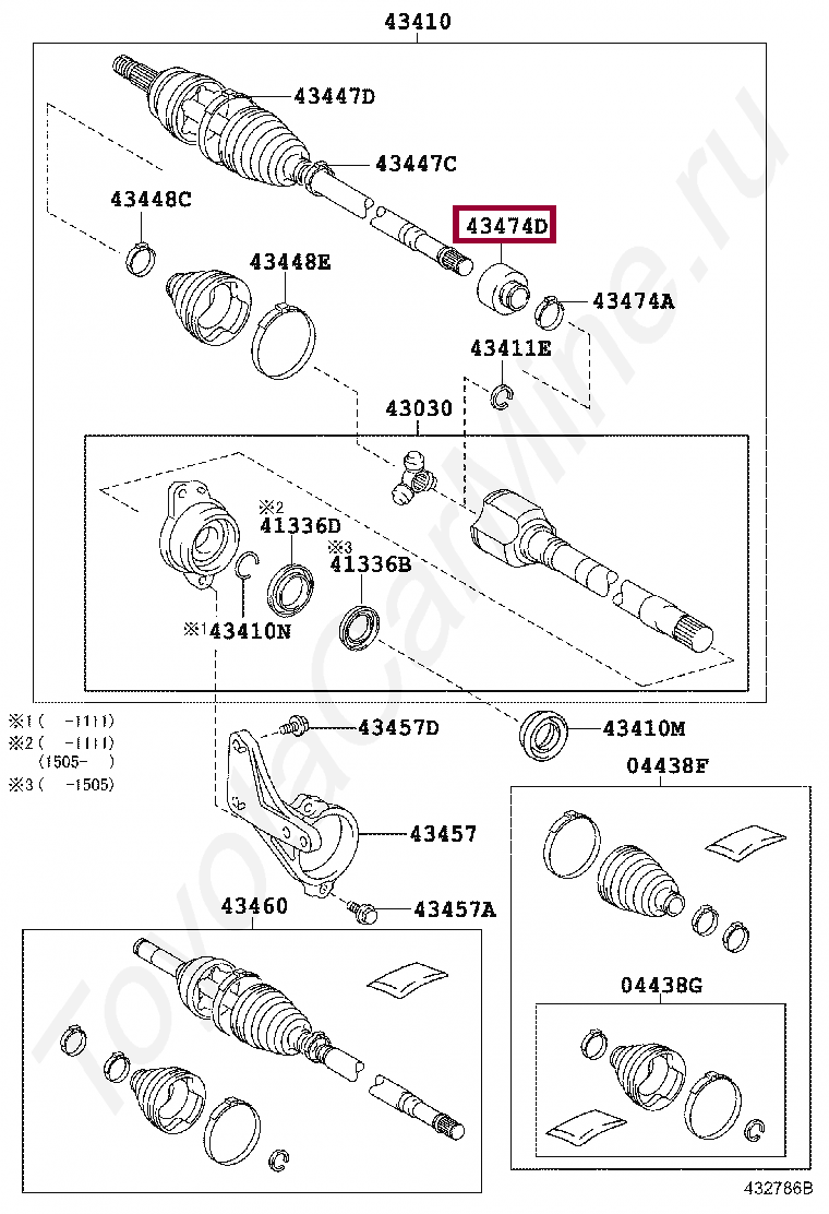 DAMPER, FRONT DRIVE SHAFT, LH DAMPER, FRONT DRIVE SHAFT, LH 4347405220