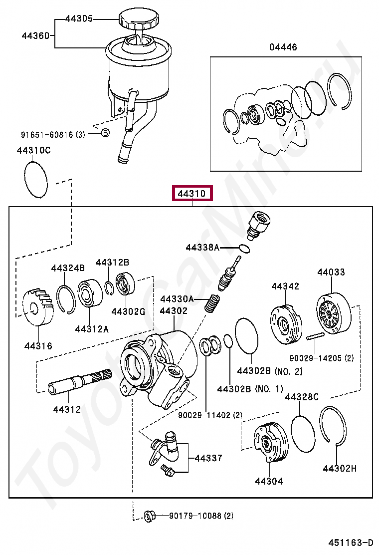 PUMP ASSY, VANE PUMP ASSY, VANE 4431060320