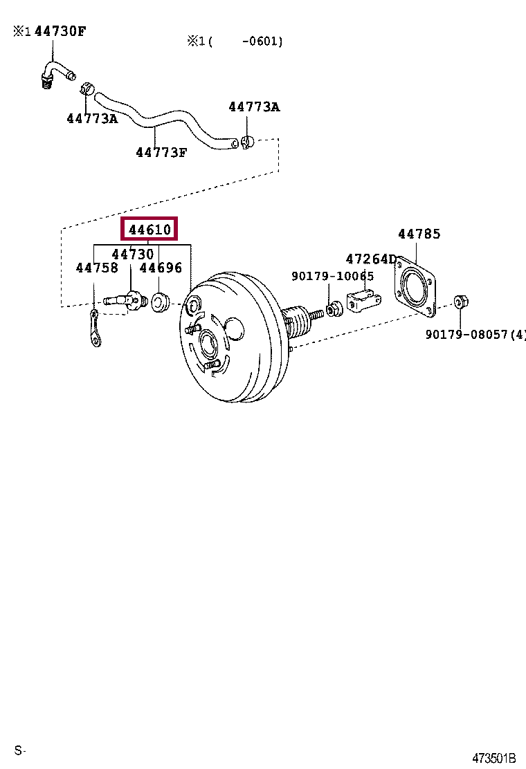 BOOSTER ASSY, BRAKE BOOSTER ASSY, BRAKE 4461048231