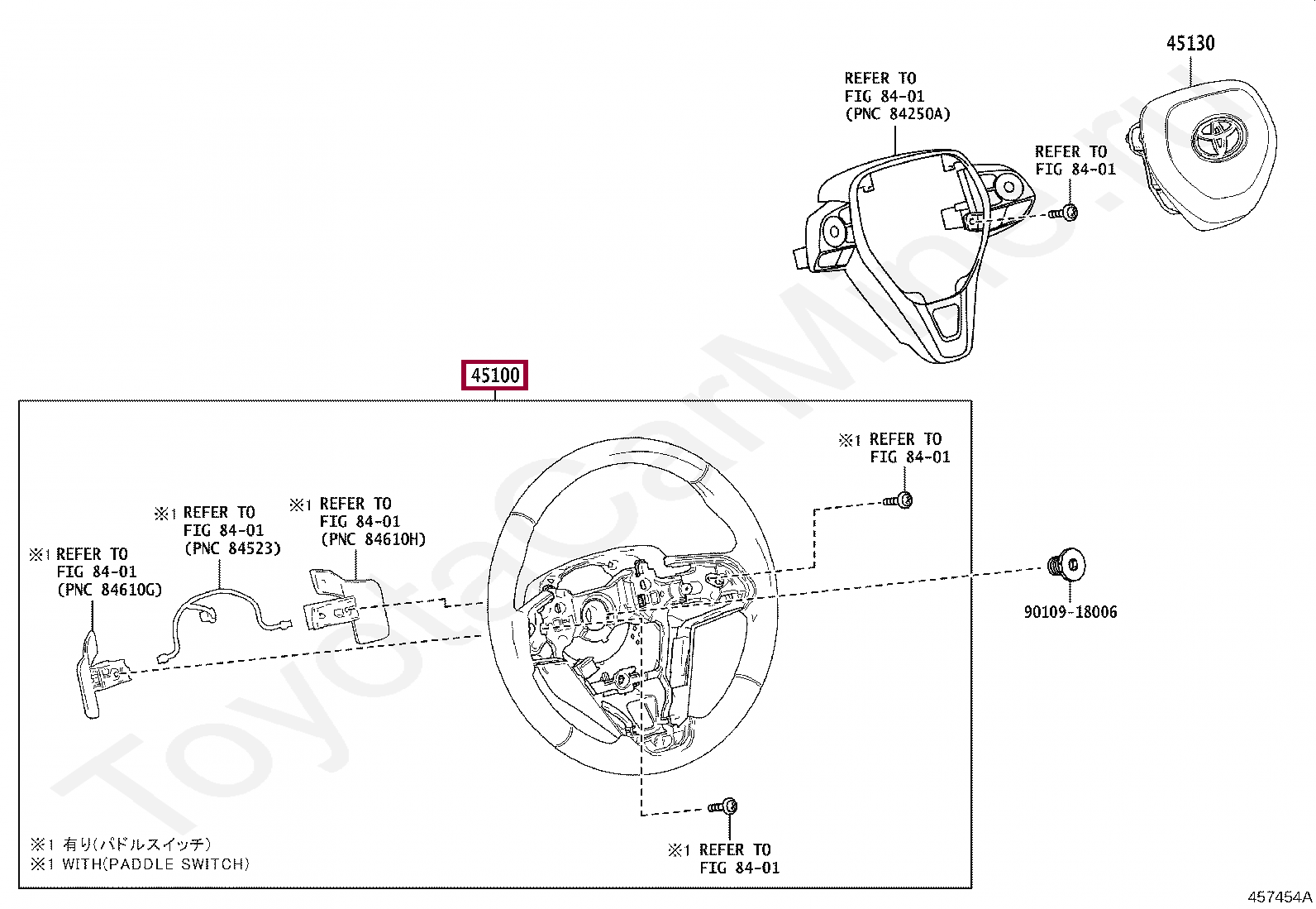 WHEEL ASSY, STEERING WHEEL ASSY, STEERING 4510012G90C0