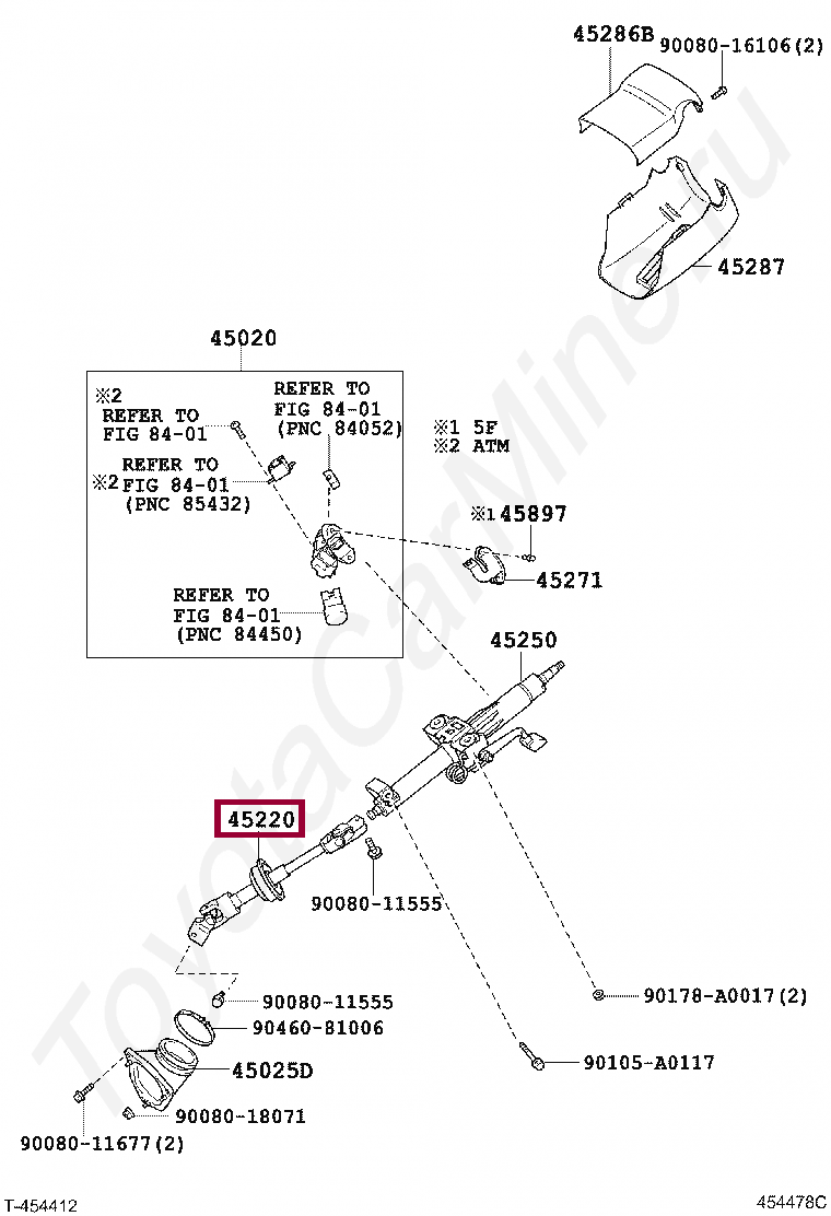 Рулевой вал Рулевой вал 4522006114