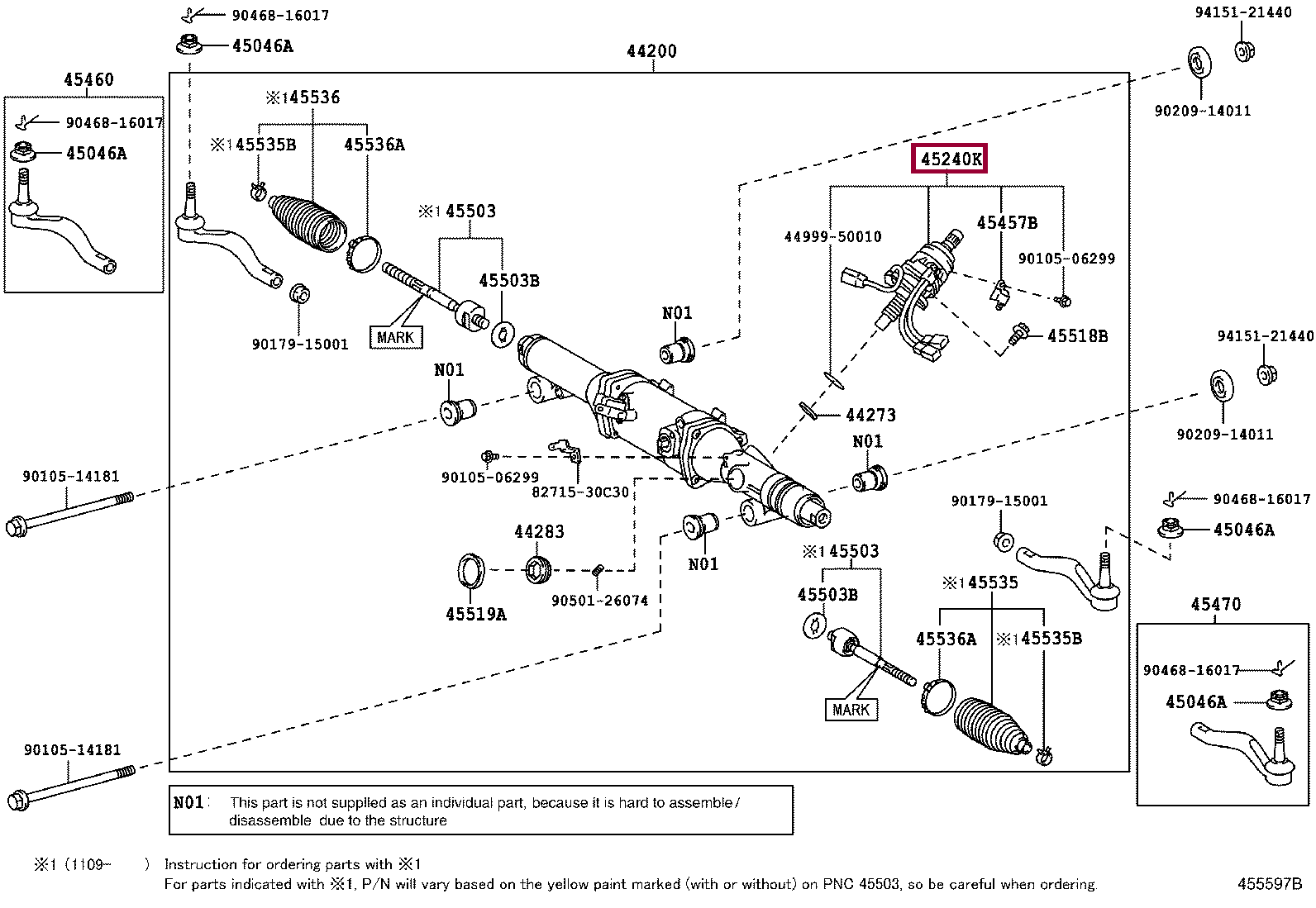 Запчасти Тойота: ACTUATOR ASSY, STEERING (4524050080)
