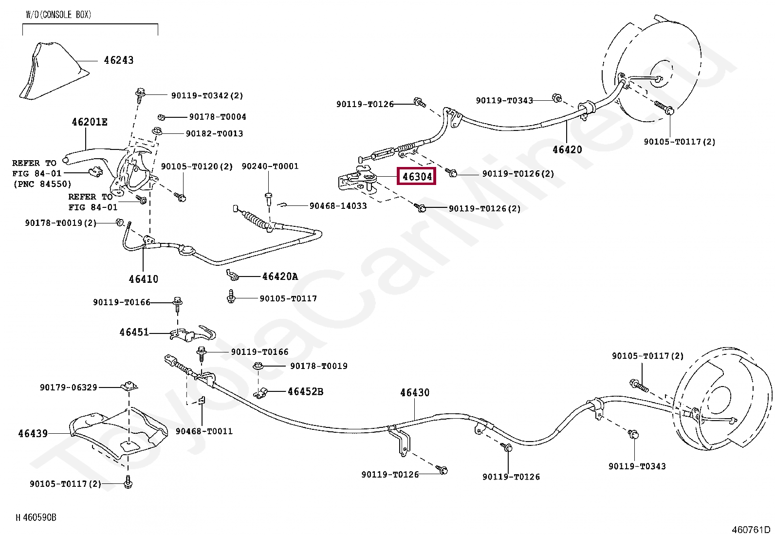 EQUALIZER SUB-ASSY, PARKING BRAKE EQUALIZER SUB-ASSY, PARKING BRAKE 463040K021
