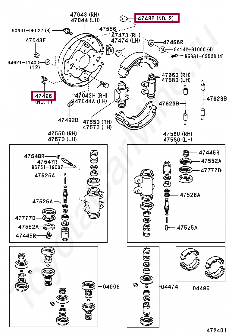 PLUG, HOLE(FOR REAR BRAKE) PLUG, HOLE(FOR REAR BRAKE) 4749637020