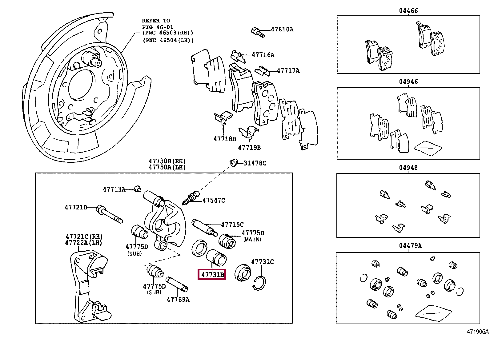 PISTON, REAR DISC BRAKE PISTON, REAR DISC BRAKE 4773130120