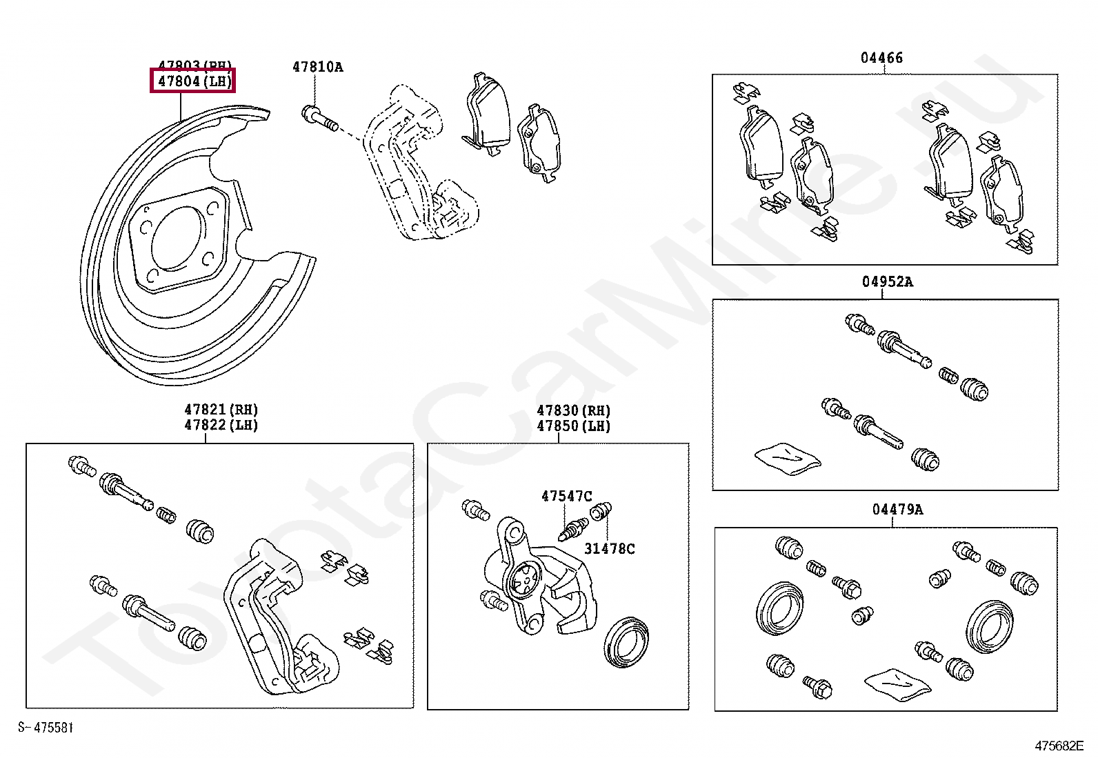 COVER SUB-ASSY, DISC BRAKE DUST, REAR LH COVER SUB-ASSY, DISC BRAKE DUST, REAR LH 4788212071