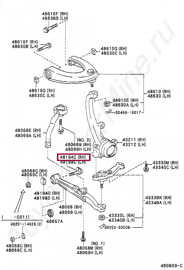 CAM, FRONT SUSPENSION CAMBER ADJUST, NO.1 LH CAM, FRONT SUSPENSION CAMBER ADJUST, NO.1 LH 4819022040