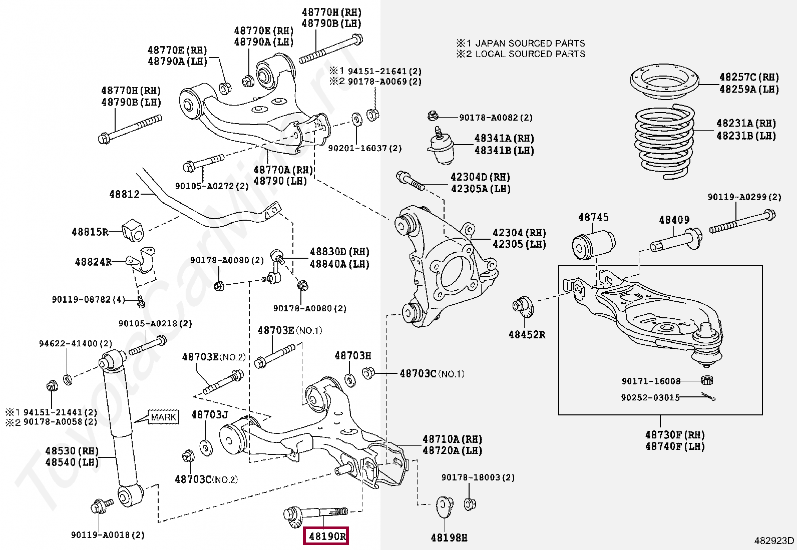 CAM ASSY, CAMBER ADJUST CAM ASSY, CAMBER ADJUST 4819034020