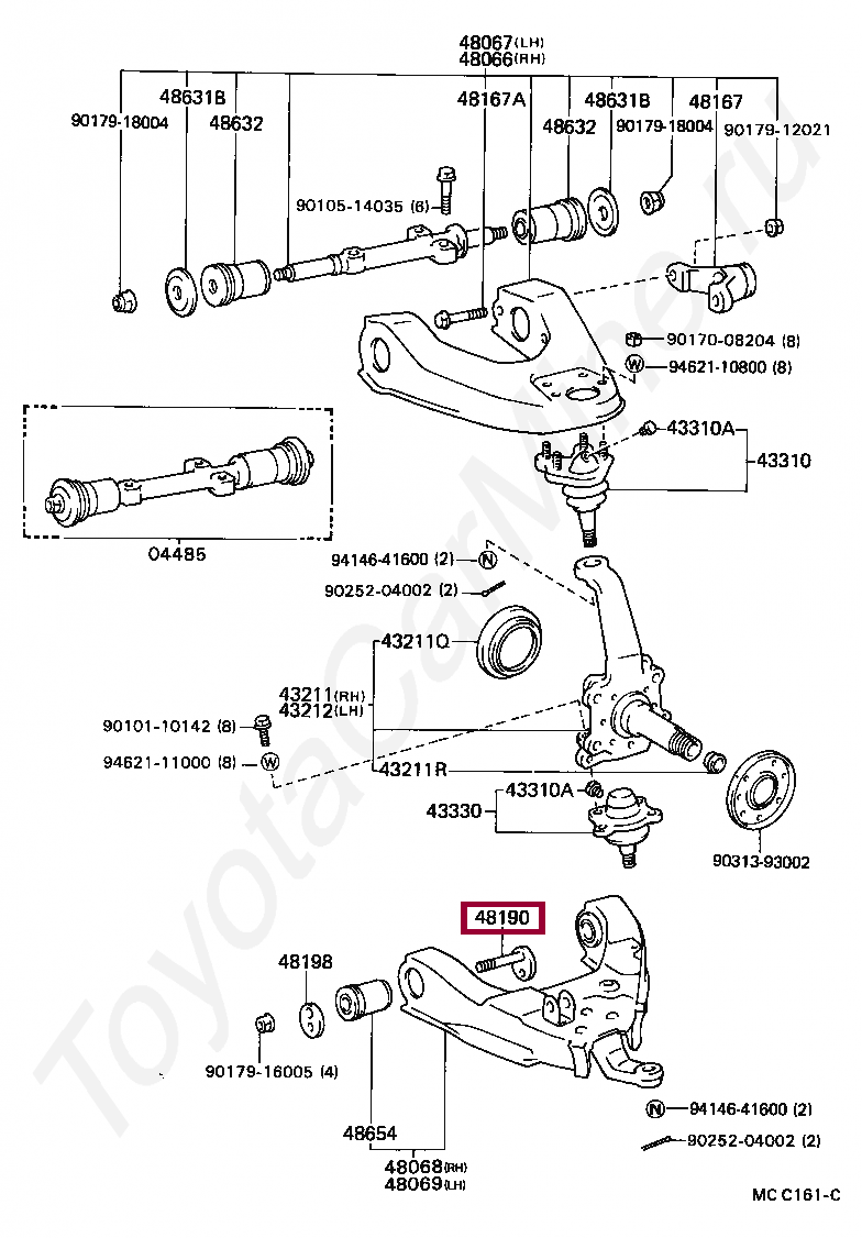 CAM ASSY, CAMBER ADJUST CAM ASSY, CAMBER ADJUST 4819035020