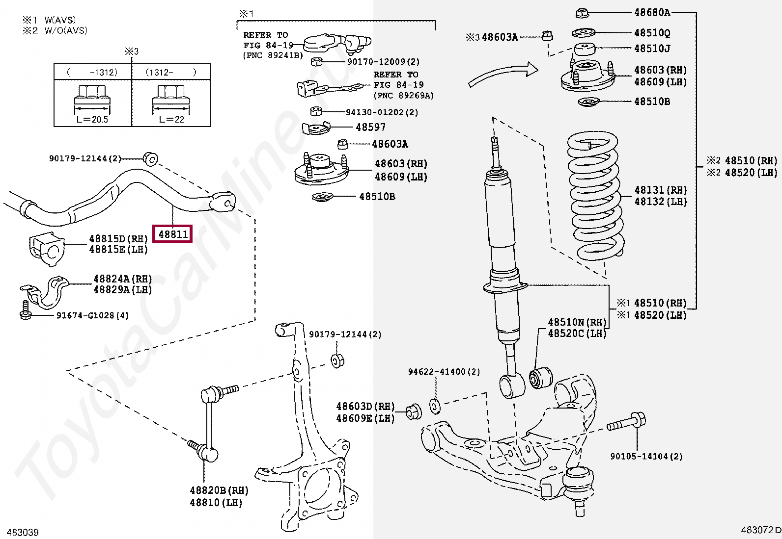 BAR, STABILIZER, FRONT BAR, STABILIZER, FRONT 4881160390