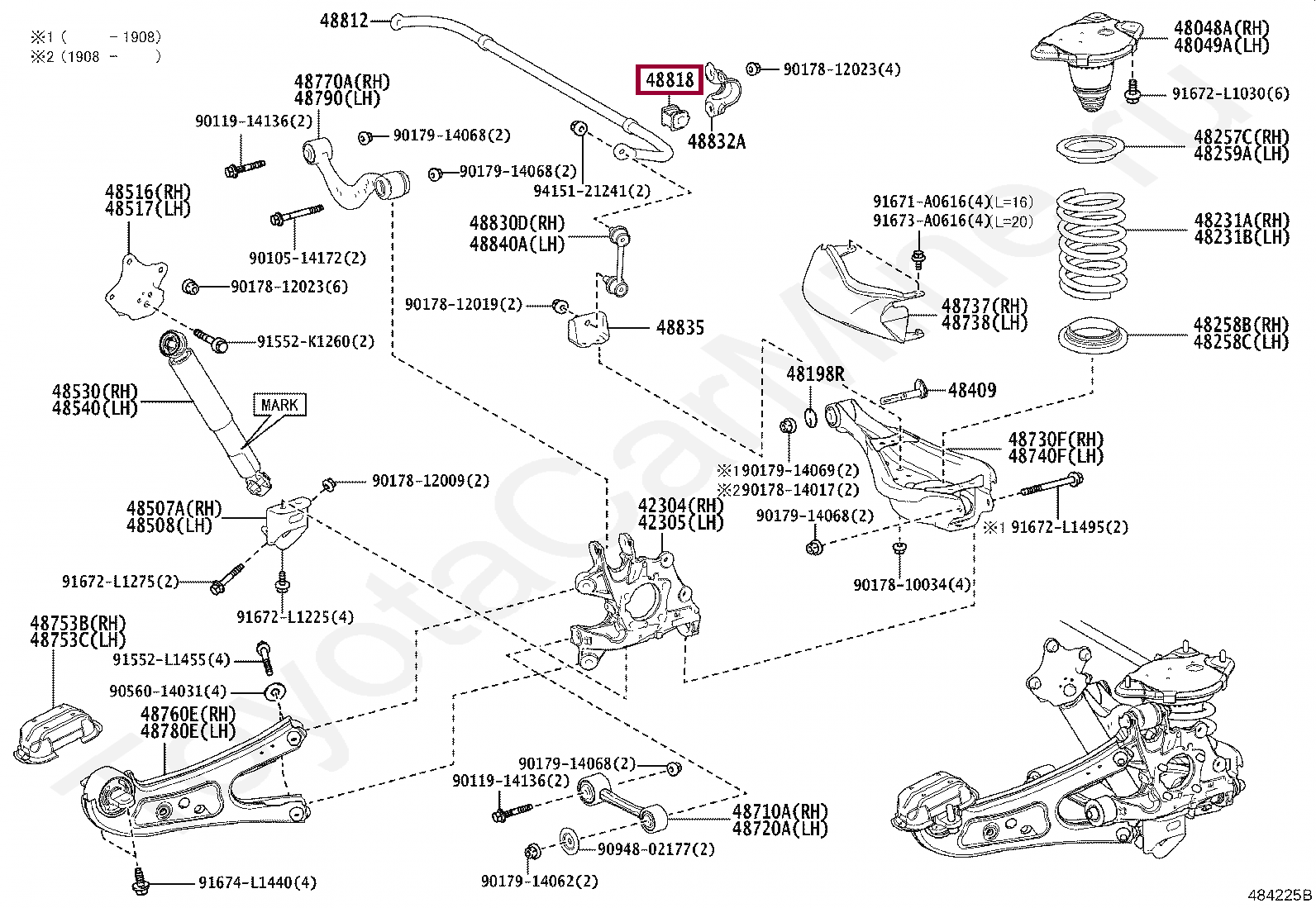 BUSH, STABILIZER, REAR BUSH, STABILIZER, REAR 4881848130