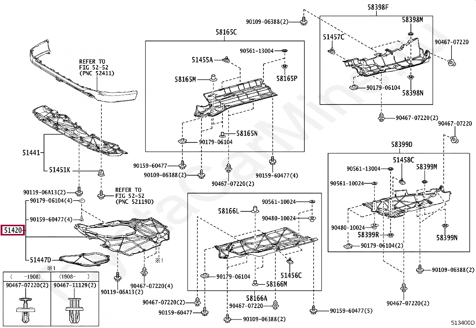 Пыльник переднего бампера слева Пыльник переднего бампера слева 5142042031