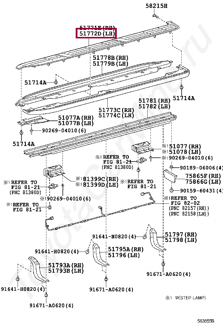 PLATE, STEP, LH PLATE, STEP, LH 5177260150