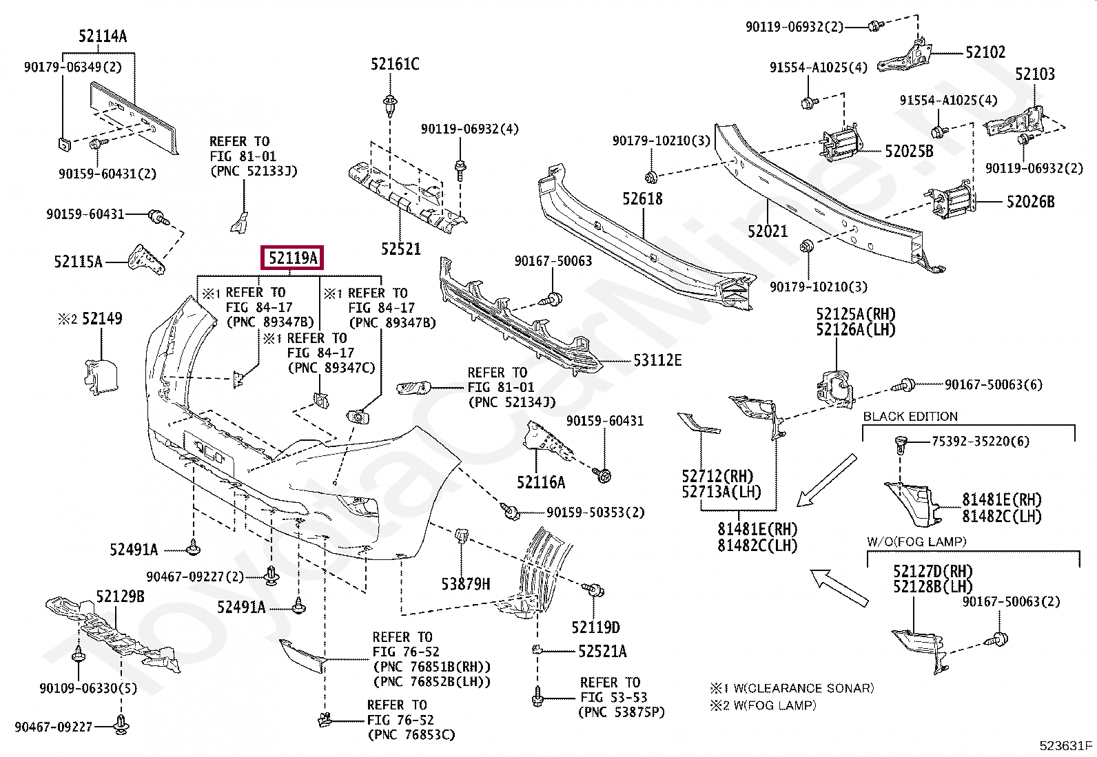 Бампер передний Бампер передний 521196B984