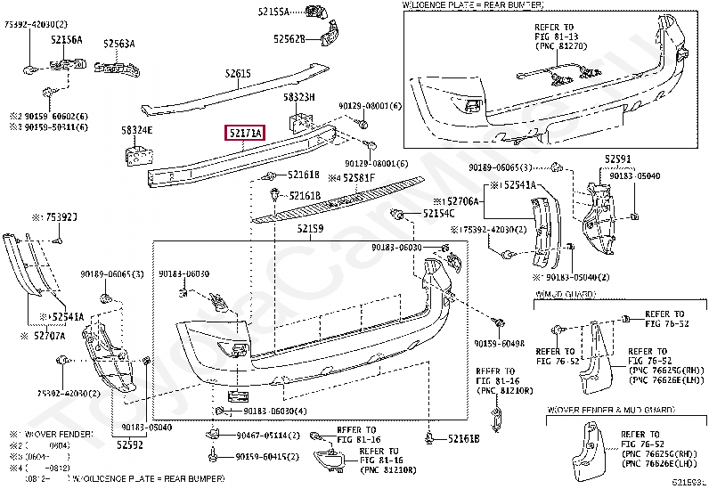 УСИЛИТЕЛЬ ЗАДНЕГО БАМПЕРА RAV4 УСИЛИТЕЛЬ ЗАДНЕГО БАМПЕРА RAV4 5217142020