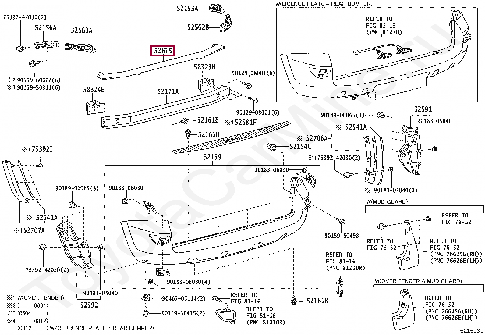 ABSORBER, REAR BUMPER ENERGY ABSORBER, REAR BUMPER ENERGY 5261542011