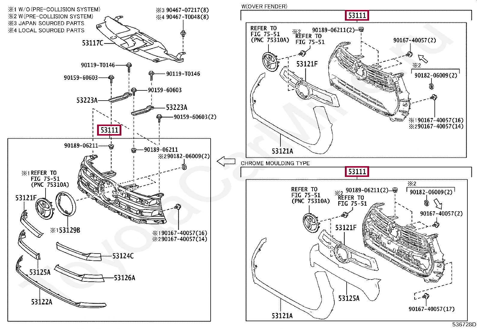 GRILLE, RADIATOR GRILLE, RADIATOR 53100YP230