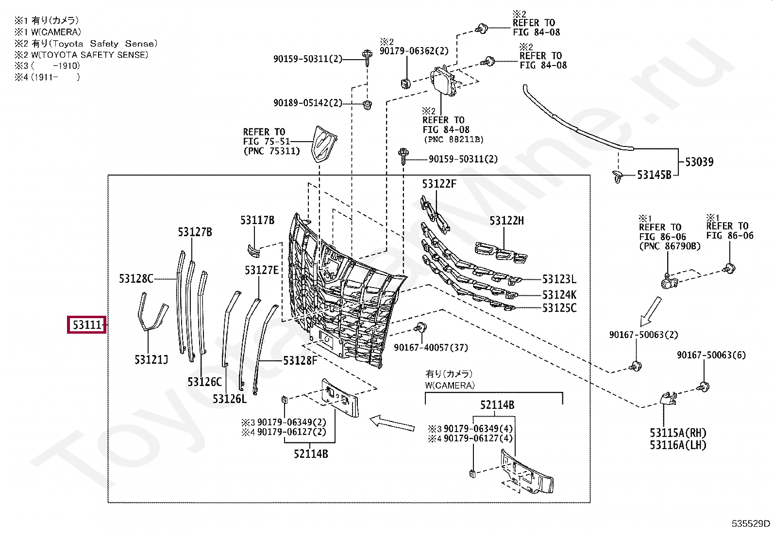 GRILLE, RADIATOR GRILLE, RADIATOR 5310158400