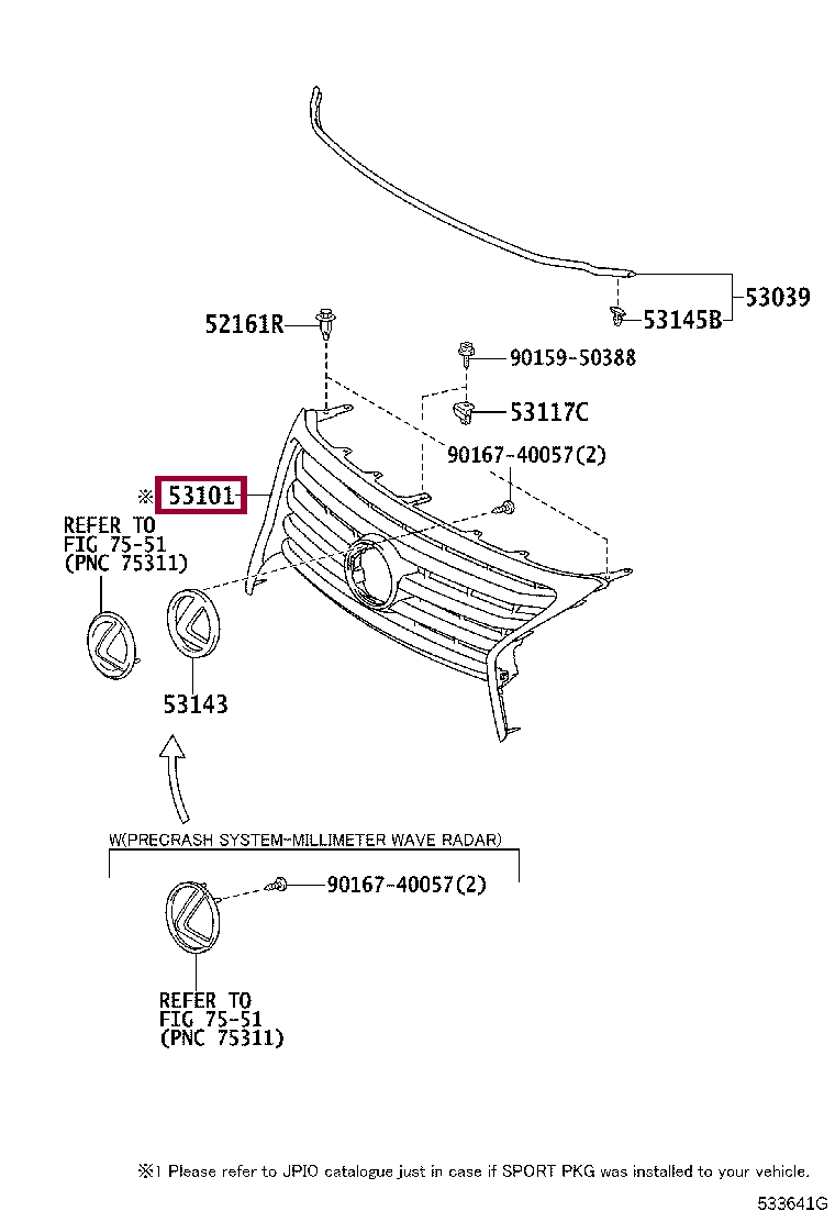 GRILLE SUB-ASSY, RADIATOR GRILLE SUB-ASSY, RADIATOR 5310160920