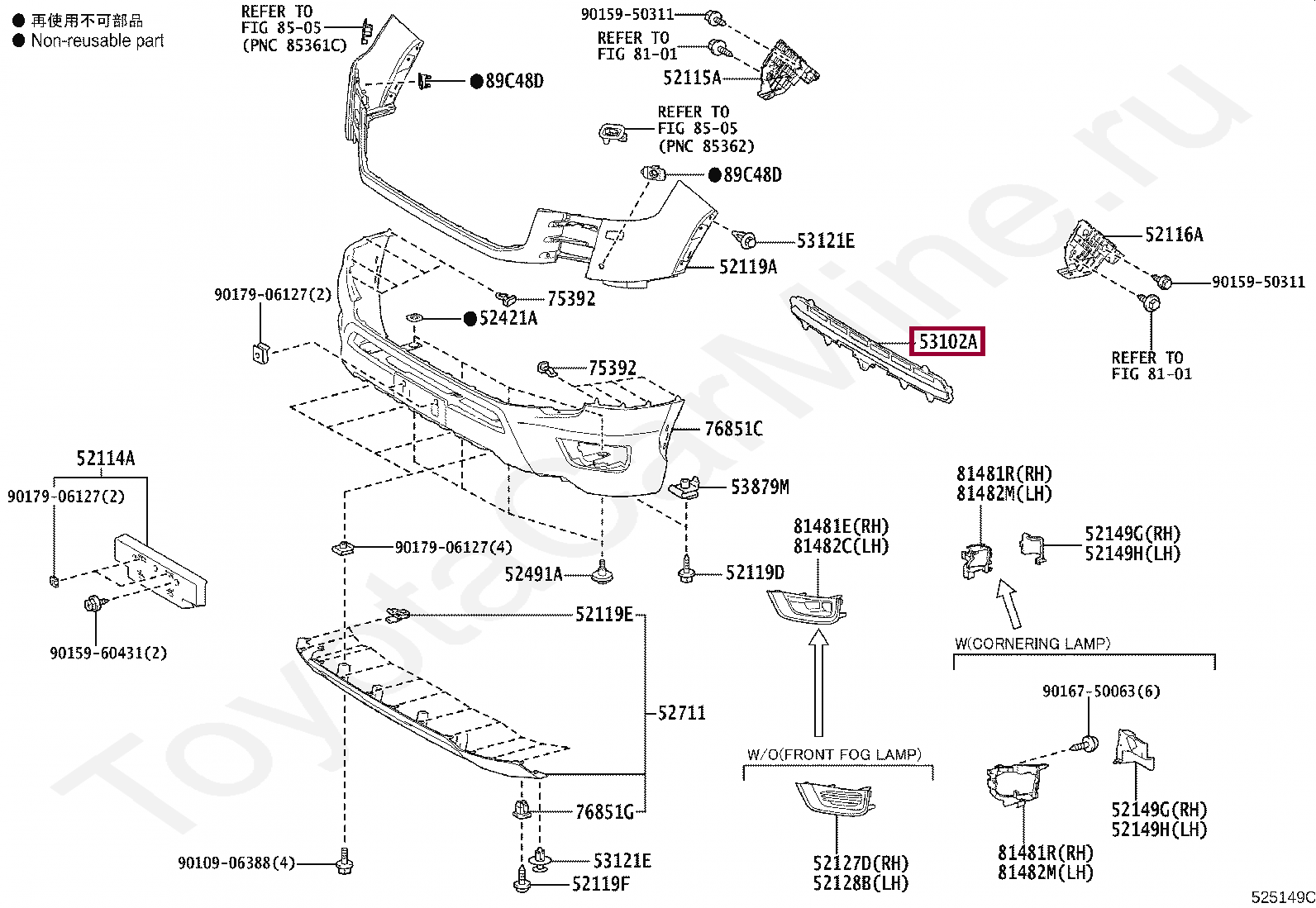 Решетка радиатора Решетка радиатора 5310260030