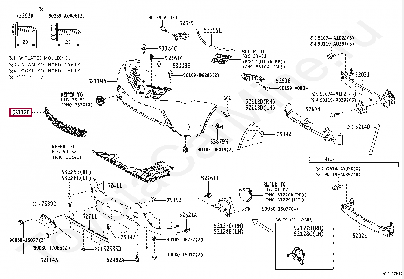 GRILLE, RADIATOR, LOWER NO.1 GRILLE, RADIATOR, LOWER NO.1 531120R060