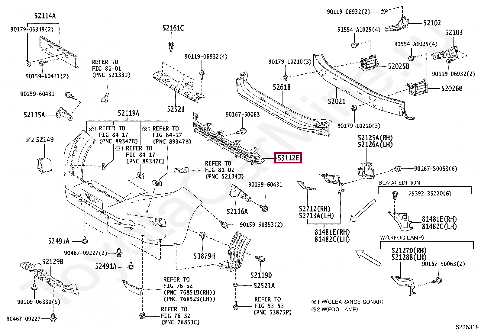 Решетка переднего бампера Решетка переднего бампера 5311260290
