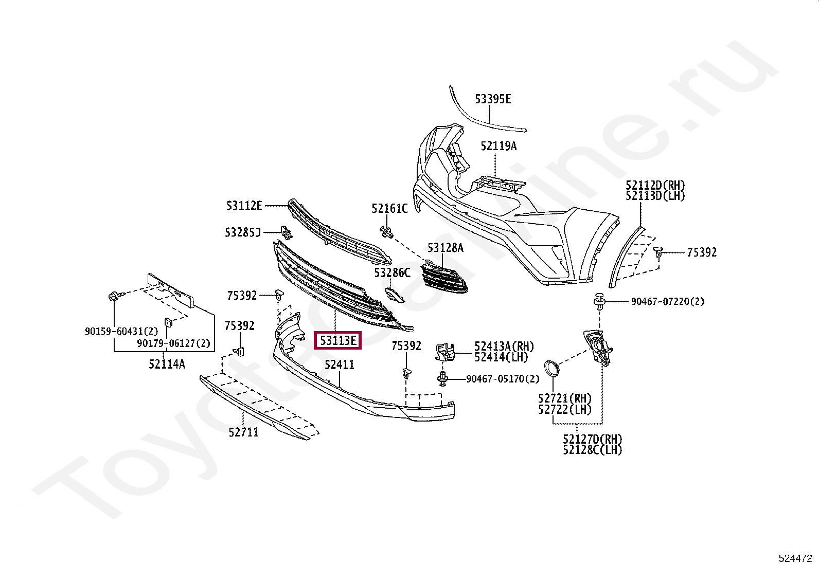 Решетка бампера Решетка бампера 5311342080