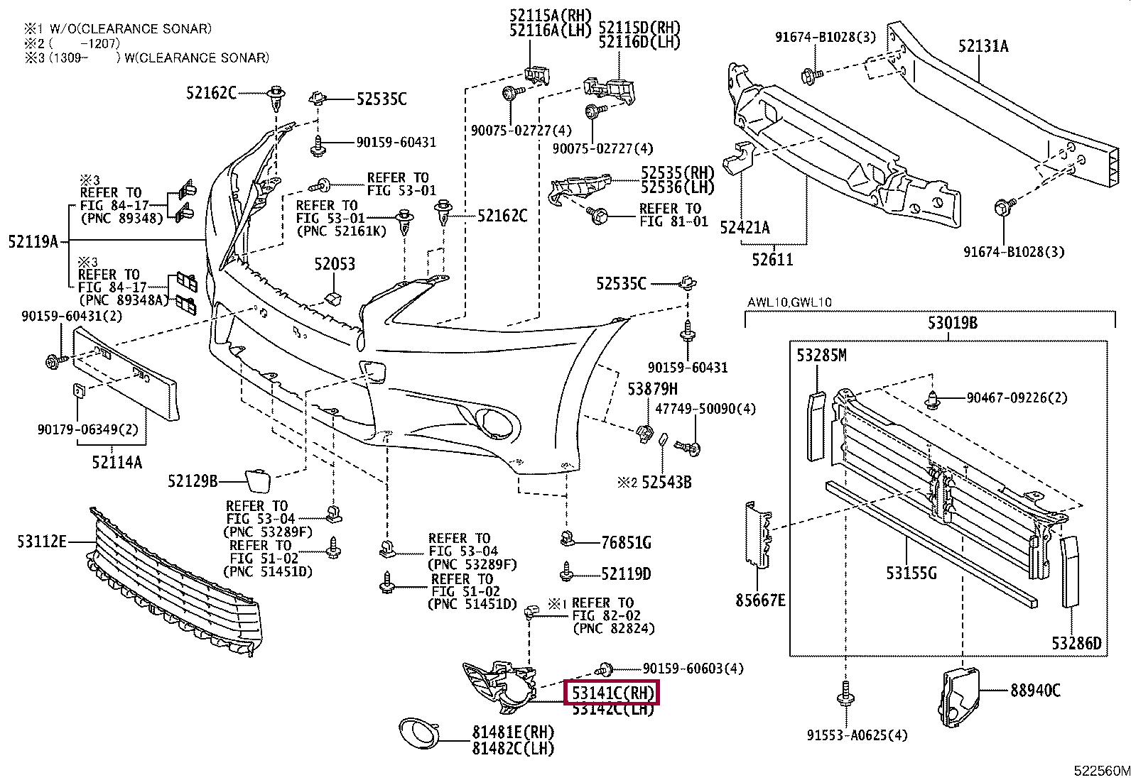 GARNISH, RADIATOR GRILLE GARNISH, RADIATOR GRILLE 5314130160