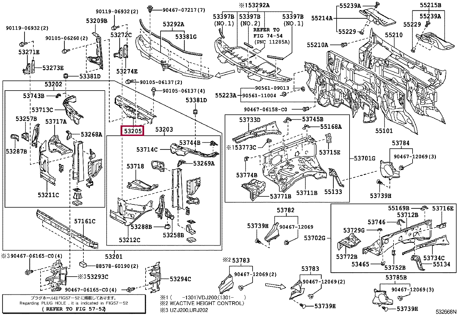 Верхняя поперечина Верхняя поперечина 5320560060