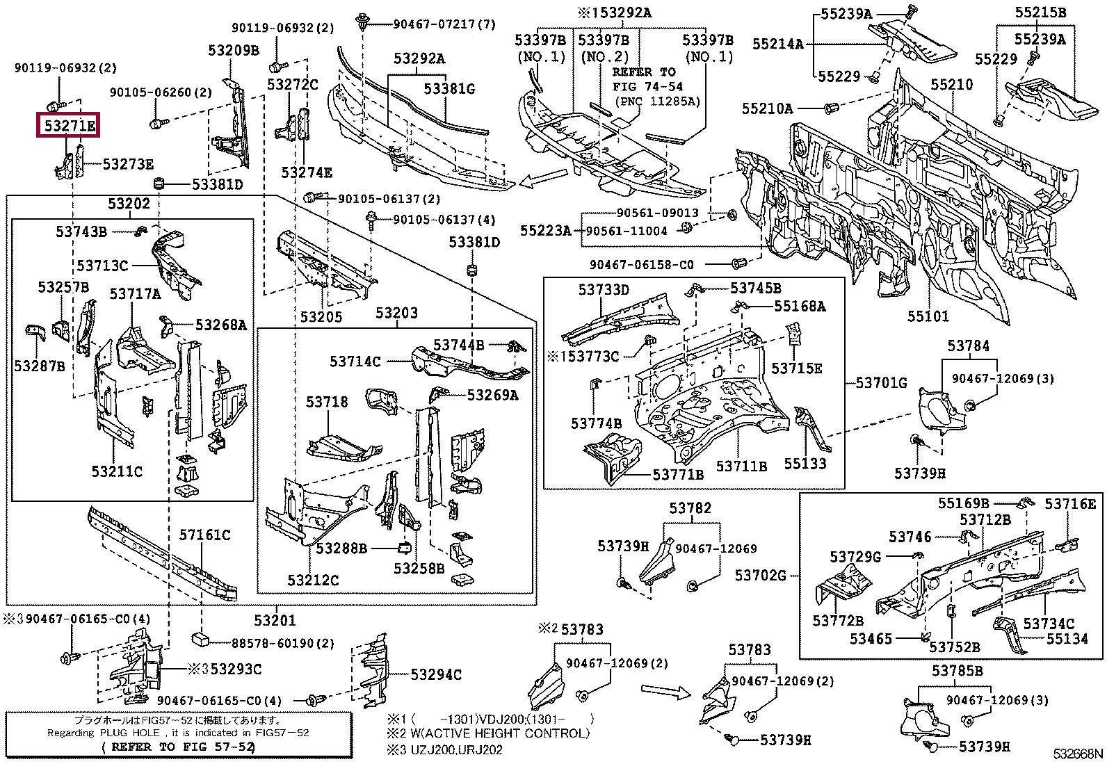 Кронштейн прав Кронштейн прав 5327160080