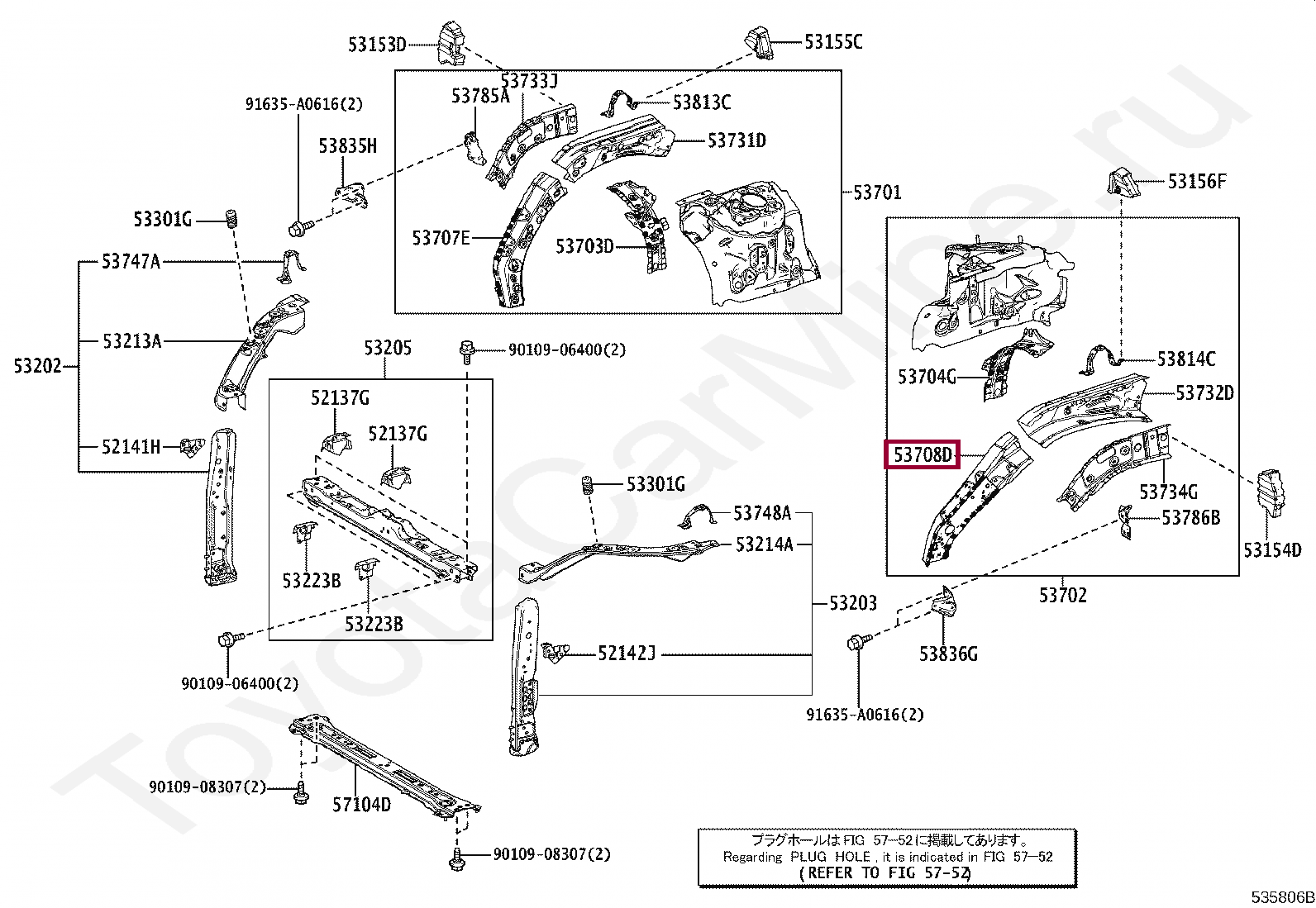 APRON SUB-ASSY, FENDER SIDE, LH APRON SUB-ASSY, FENDER SIDE, LH 5370842020