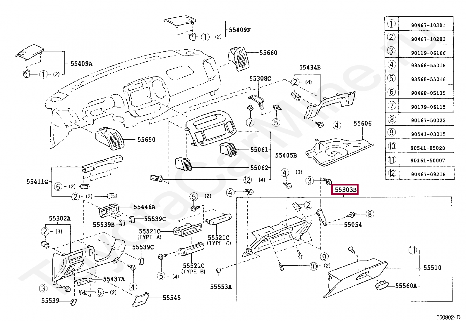 PANEL SUB-ASSY, INSTRUMENT, LOWER PANEL SUB-ASSY, INSTRUMENT, LOWER 5530333050E0