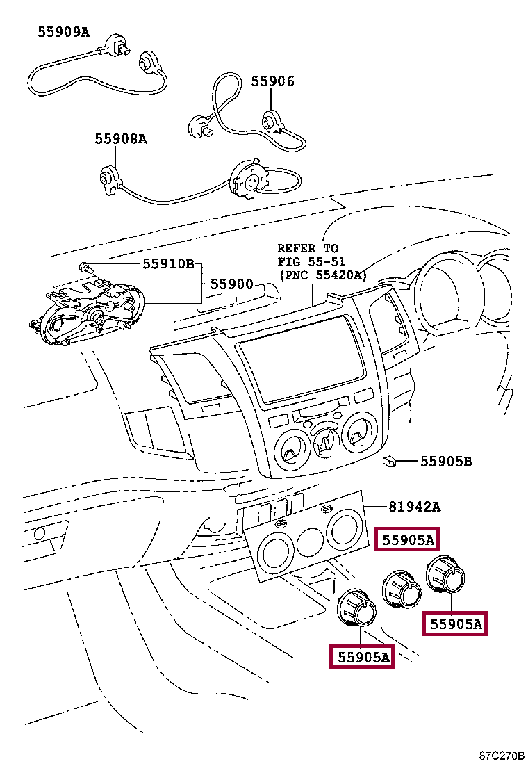 KNOB, HEATER CONTROL KNOB, HEATER CONTROL 559050K340