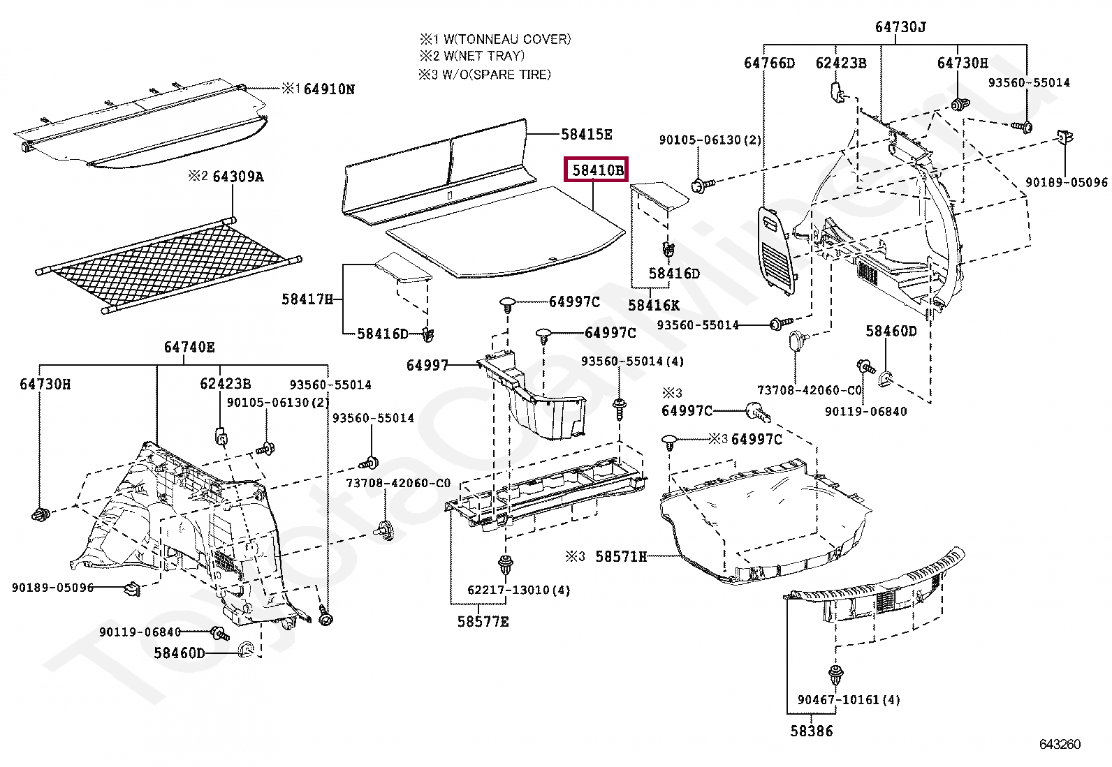 BOARD ASSY, DECK BOARD ASSY, DECK 5841042050C2