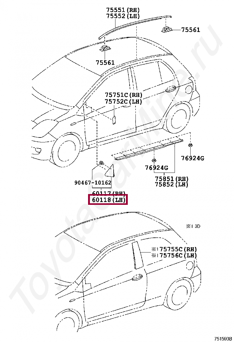 COVER SUB-ASSY, FRONT PILLAR, UPR LH COVER SUB-ASSY, FRONT PILLAR, UPR LH 601180D060