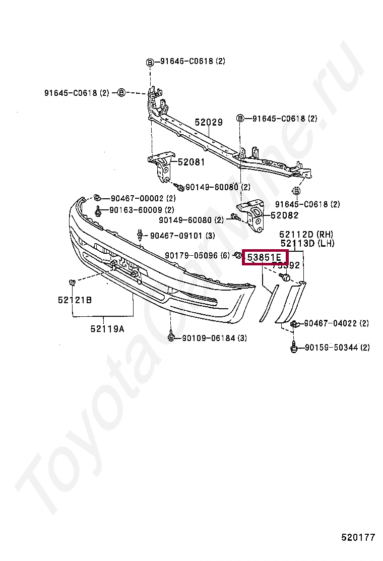PAD, FRONT WHEEL OPENING EXTENSION, NO.1 PAD, FRONT WHEEL OPENING EXTENSION, NO.1 6178342030C0