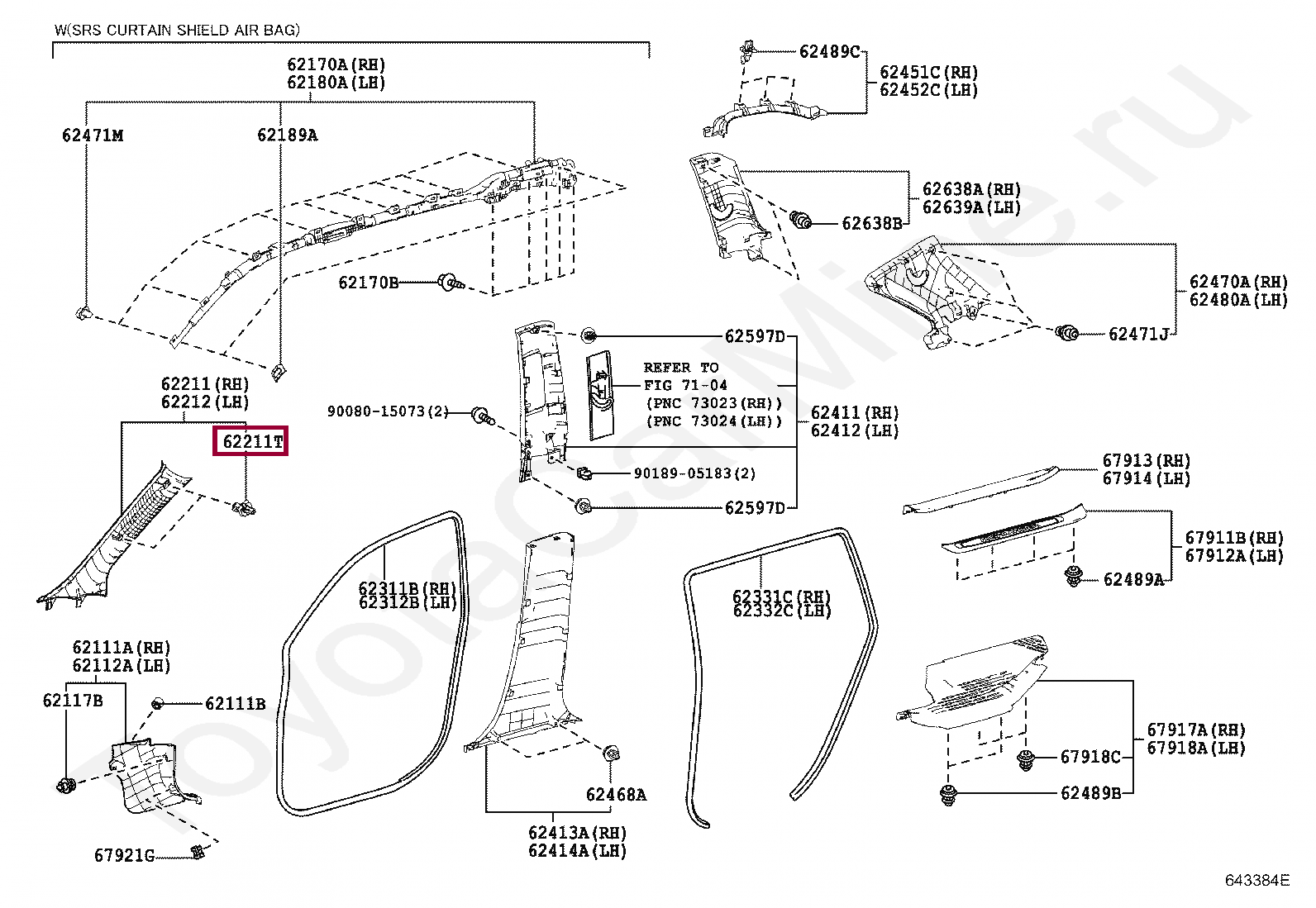 CLIP(FOR FRONT PILLAR GARNISH) CLIP(FOR FRONT PILLAR GARNISH) 622170E040