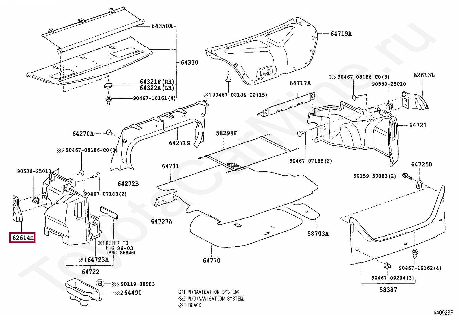 INSULATOR, QUARTER WHEEL HOUSE, NO.2 LH INSULATOR, QUARTER WHEEL HOUSE, NO.2 LH 6261433010