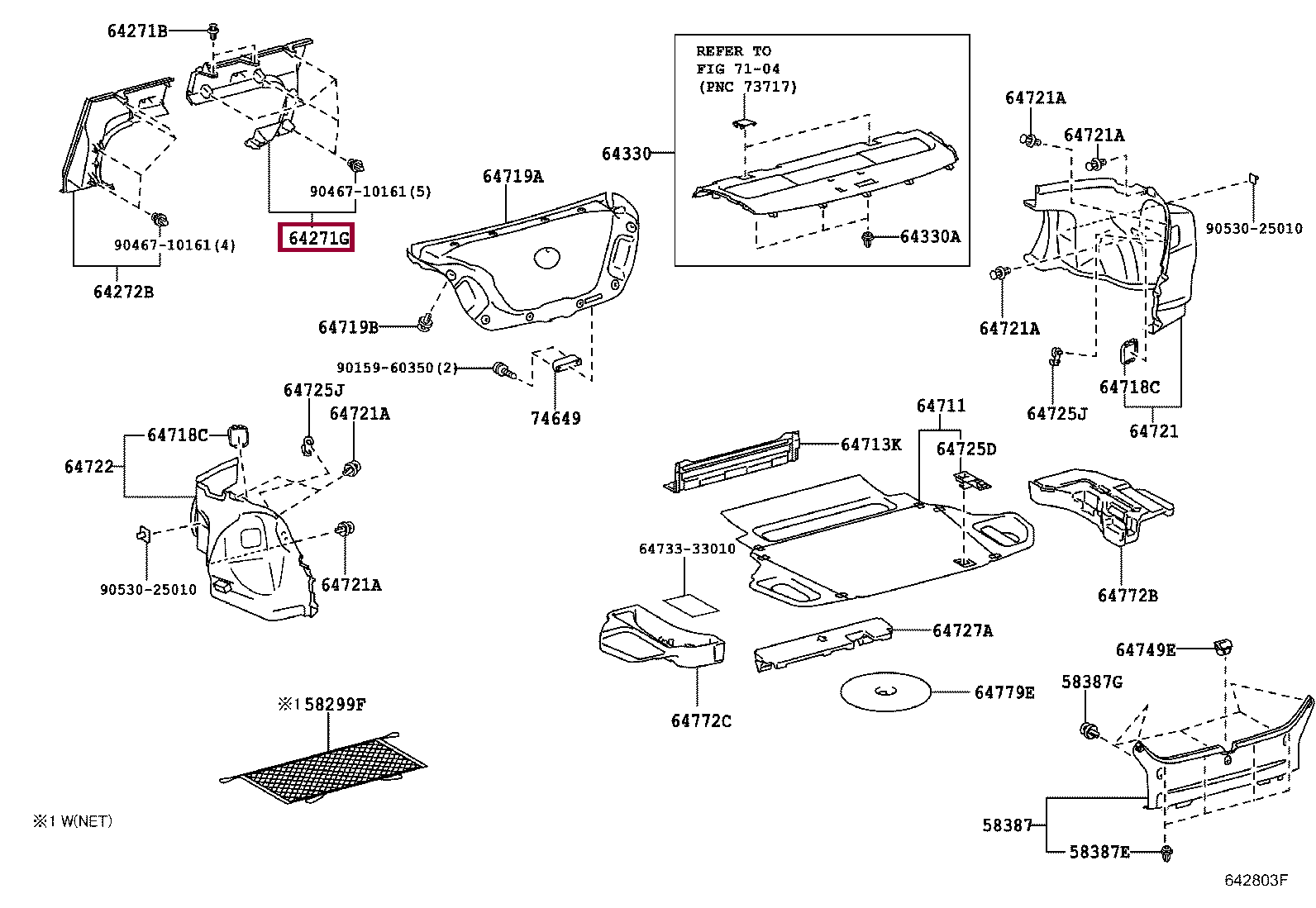 BOARD, ROOM PARTITION, RH BOARD, ROOM PARTITION, RH 6427133070