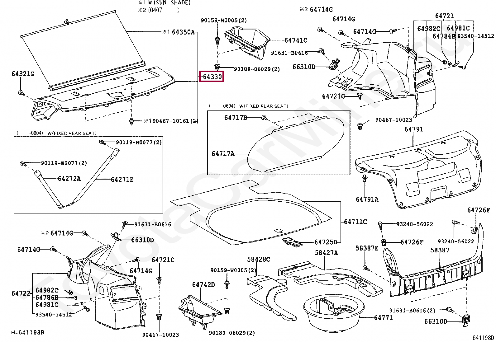 PANEL ASSY, PACKAGE TRAY TRIM PANEL ASSY, PACKAGE TRAY TRIM 6433005152
