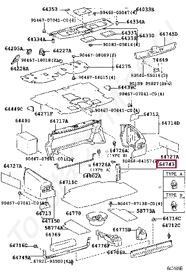COVER, SIDE TRIM TOOL BAG COVER, SIDE TRIM TOOL BAG 6474350010C0