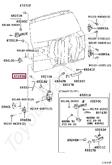 CUSHION, BACK DOOR STOPPER CUSHION, BACK DOOR STOPPER 6727242010