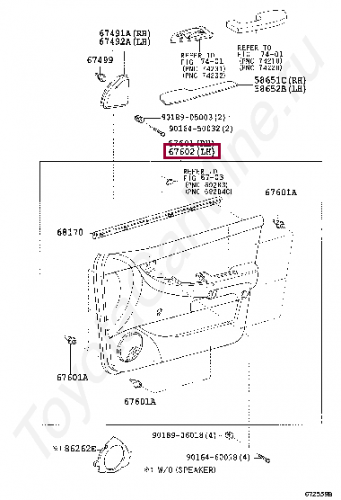 BOARD SUB-ASSY, FRONT DOOR TRIM, LH BOARD SUB-ASSY, FRONT DOOR TRIM, LH 676201F011B0
